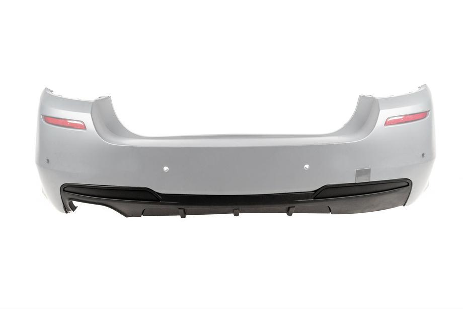 BMW 5-serien F10/F11 2010–2016 Bakre stötfångardiffusor för dubbla ändrör på ena sidan (för M-Performance) Image