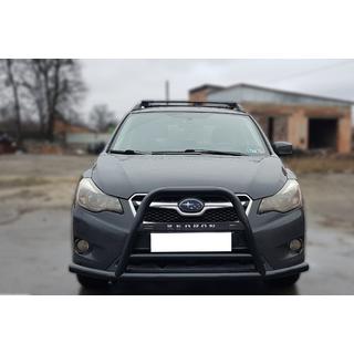 Frontbåge (kängurubåge) F1-71 Black (rostfritt stål) Subaru XV 2011–2017 foto 1