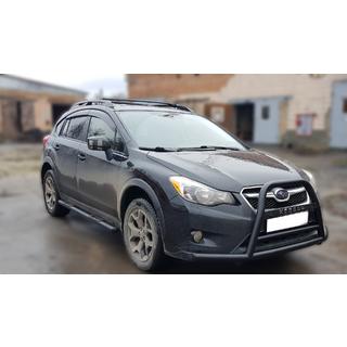 Frontbåge (kängurubåge) F1-71 Black (rostfritt stål) Subaru XV 2011–2017 foto 3