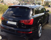 Audi Q7 2005–2015 Takräcke (lastbågar) för integrerade takrails, låsbara WingCarrier V2 (2 st) Svart foto 20