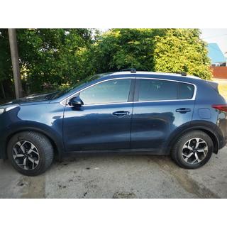 Takräcke (lastbågar) för integrerade takrails, låsbara WingCarrier V2 (2 st) Kia Sportage 2015–2021 foto 1