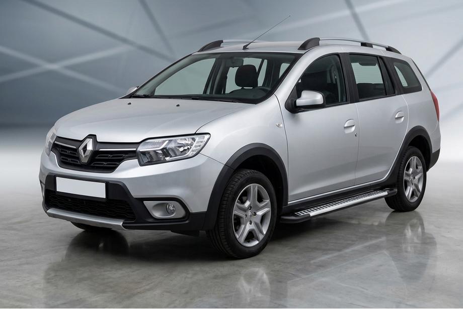 Renault Logan MCV 2013–2022 Sidosteg Line (2 st, aluminium) Image