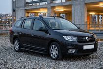 Renault Logan MCV 2013–2022 Sidosteg Bosphorus Black (2 st, aluminium) foto 1