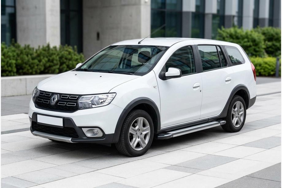 Renault Logan MCV 2013–2022 Sidosteg Rainbow (2 st, aluminium) Image