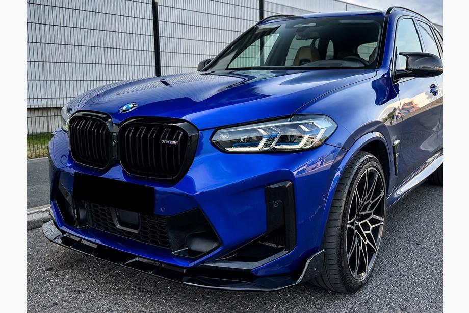 BMW X3 G01 2018– Främre läppspoiler (för F97 2022-2024, svart högglans) Foto 1