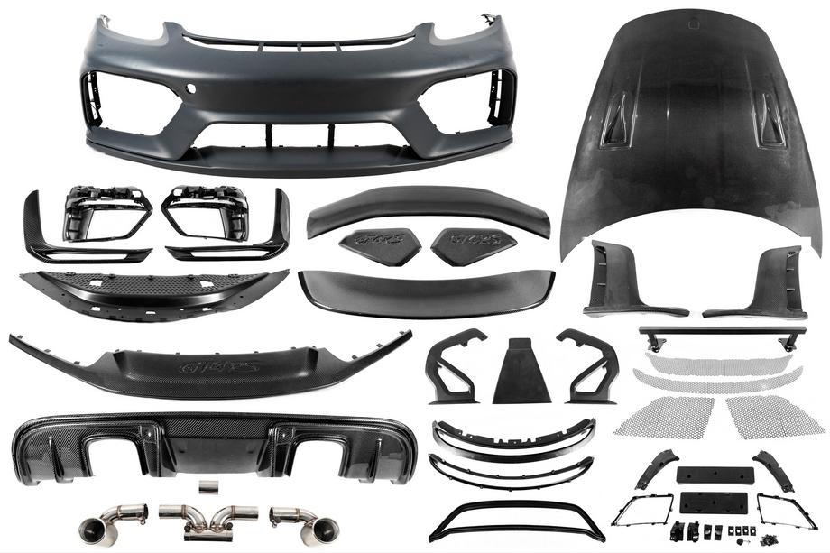 Porsche Boxster/Cayman 982 (718) 2016– GT4RS bodykit-kit (ABS + kolfiber) Image