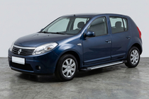 Dacia Sandero 2007–2013 Sidosteg Line (2 st, aluminium) foto 1
