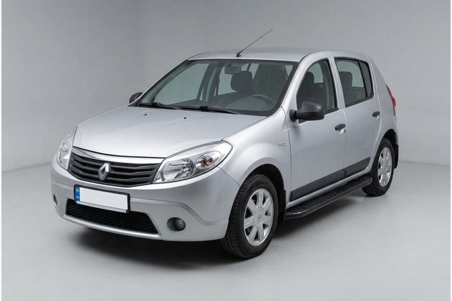 Dacia Sandero 2007–2013 Sidosteg Bosphorus Black (2 st, aluminium) Image