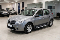 Renault Sandero 2007–2013 Sidosteg Sunrise (2 st, aluminium) foto 1