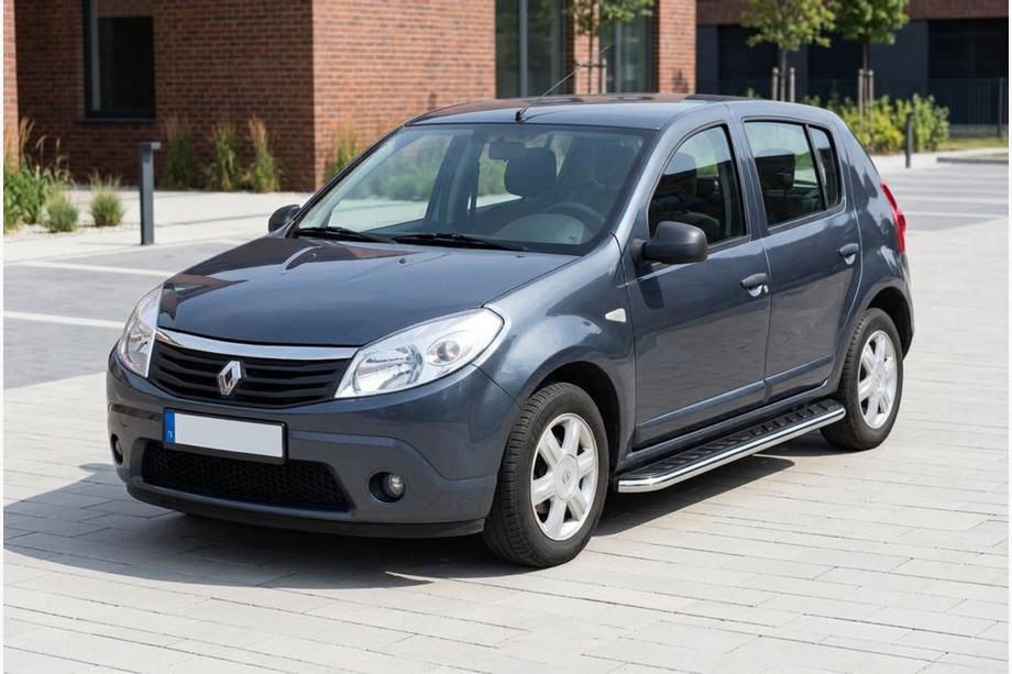 Renault Sandero 2007–2013 Sidosteg Maydos V1 (2 st, aluminium ↗ rostfritt stål) Image