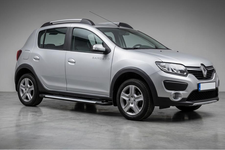 Dacia Sandero 2013–2020 Sidosteg Line (2 st, aluminium) Image