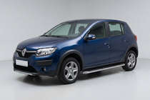 Dacia Sandero 2013–2020 Sidosteg Maydos V1 (2 st, aluminium ↗ rostfritt stål) foto 1