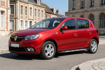 Renault Sandero 2013–2022 Sidosteg Sunrise (2 st, aluminium) foto 1