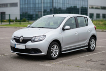Renault Sandero 2013–2022 Sidosteg Tayga Grey (2 st, aluminium) foto 1