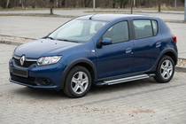 Renault Sandero 2013–2022 Sidosteg Rainbow (2 st, aluminium) foto 1