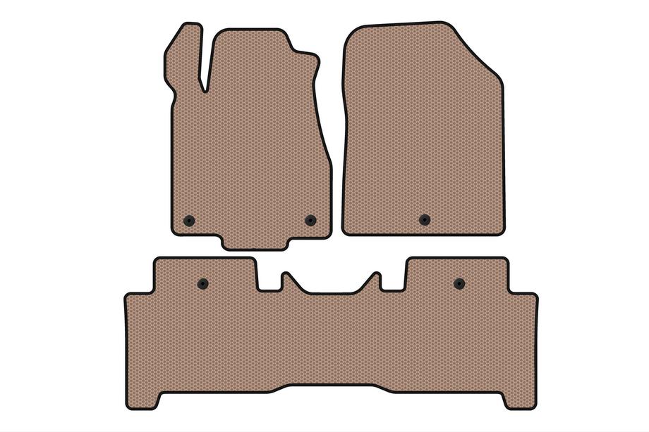 Acura MDX 2007–2013 Gummimattor Carsuit (2 rader, beige) Image