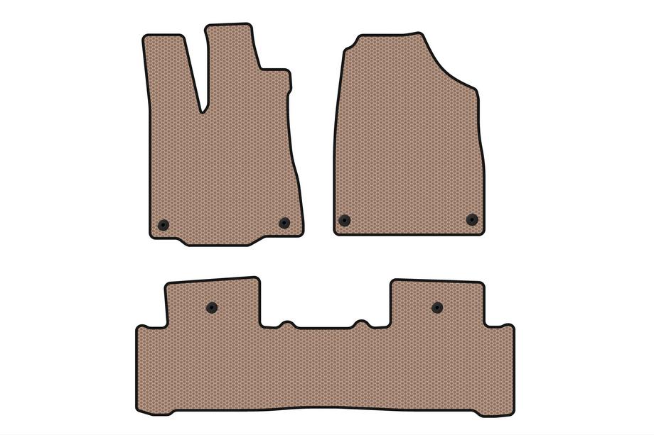 Acura MDX 2013–2020 Gummimattor Carsuit (2 rader, beige) Image