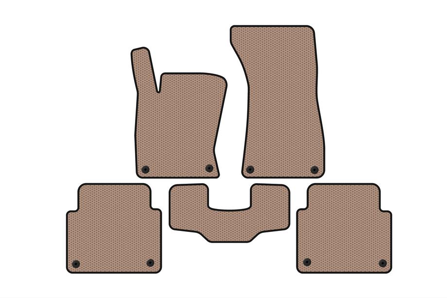 Audi A8 2002–2009 Gummimattor Carsuit (Short, beige) Image