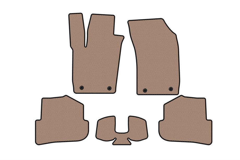 Audi A1 2010–2018 Gummimattor Carsuit (HB, 3-dörrars, beige) Image