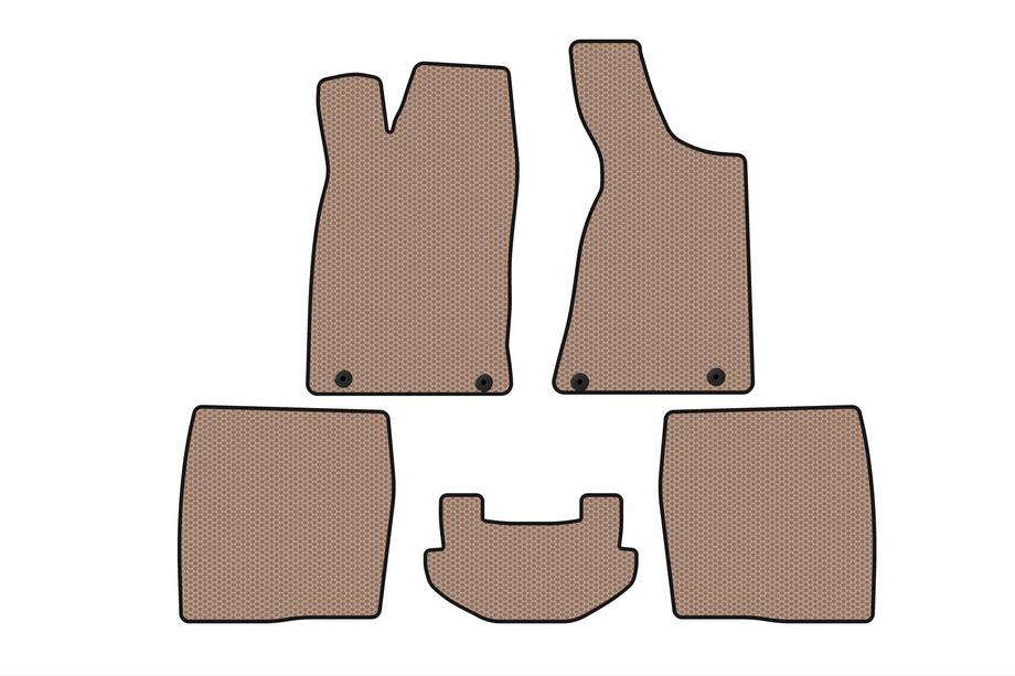 Audi 80/90 1987–1996 Carsuit gummimattor (1987-1991, Sedan, beige) Image