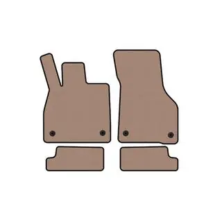 Gummimattor Carsuit (Coupé, beige)