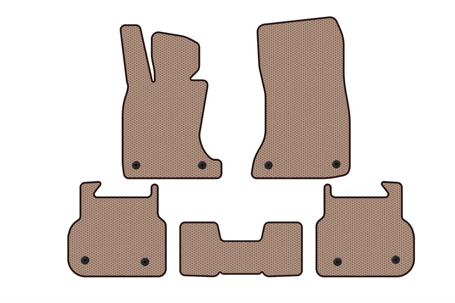 BMW 7-serien F01/F02 2008–2015 Gummimattor Carsuit (för F01, beige) Image