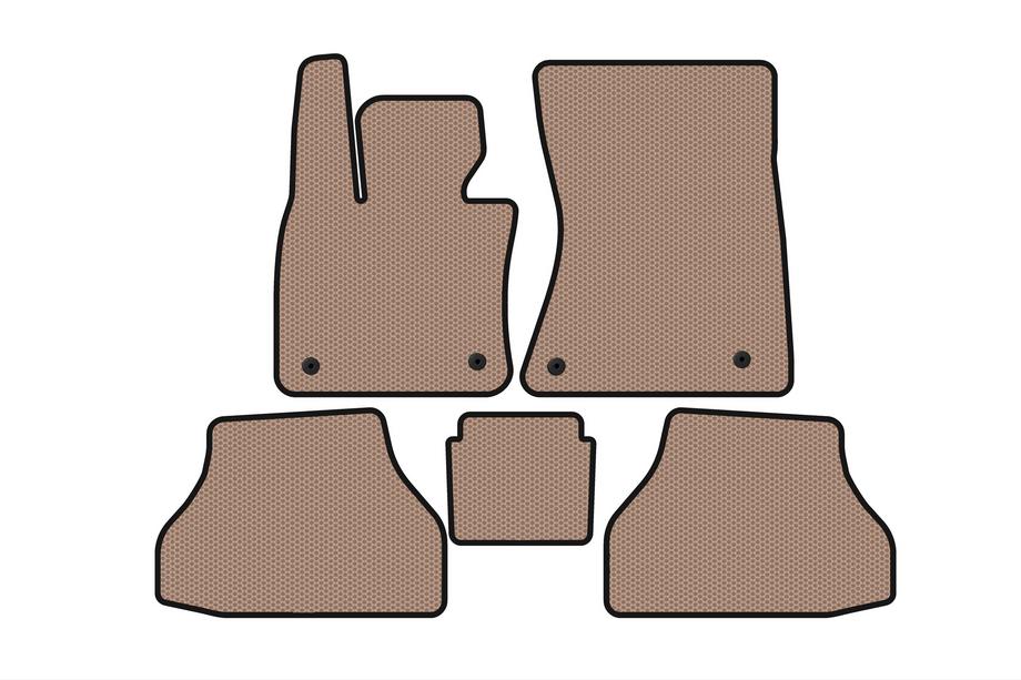 BMW X6 E71 2008–2014 Gummimattor för kupén Carsuit V-2 (Beige) Image
