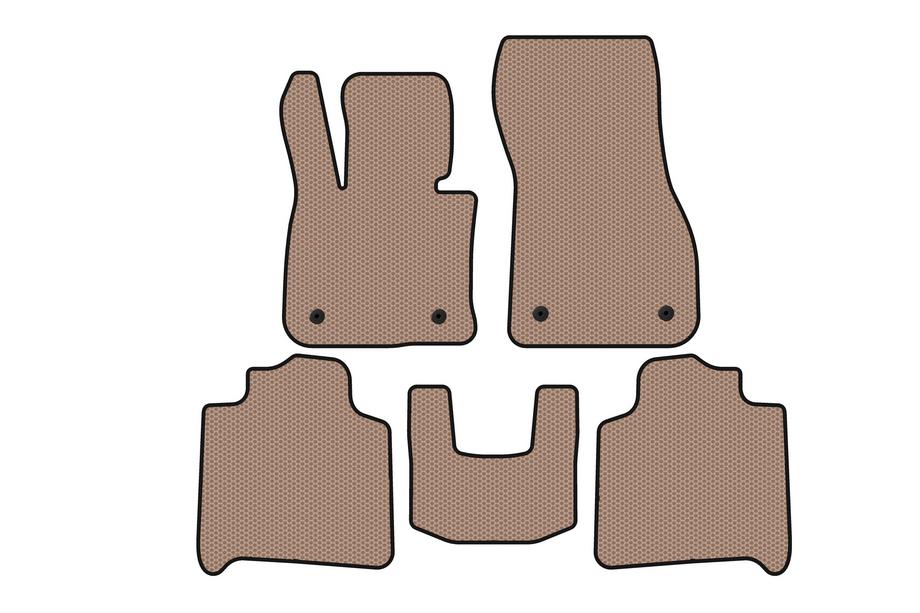 BMW 2-serien Active Tourer F45/F46 2014–2021 Gummimattor Carsuit (för F46, 3 rader, beige) Image
