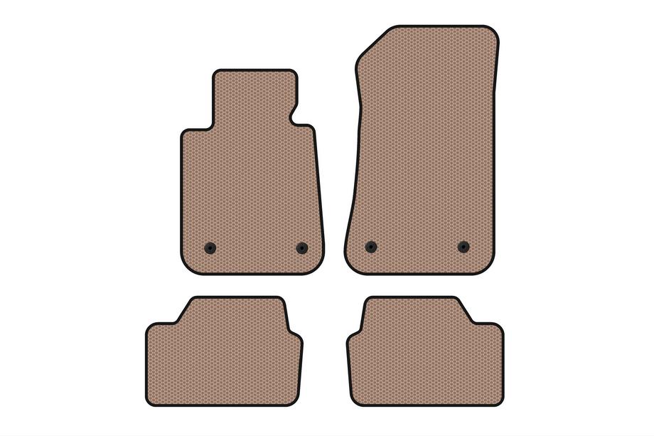 BMW 1-serie E81/E82/E87/E88 2004–2011 Gummimattor Carsuit (Beige) Image
