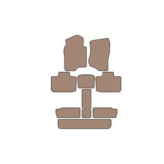 Carsuit gummimattor till kupén (3 rader, beige) Cadillac Escalade 2007–2014 foto 1