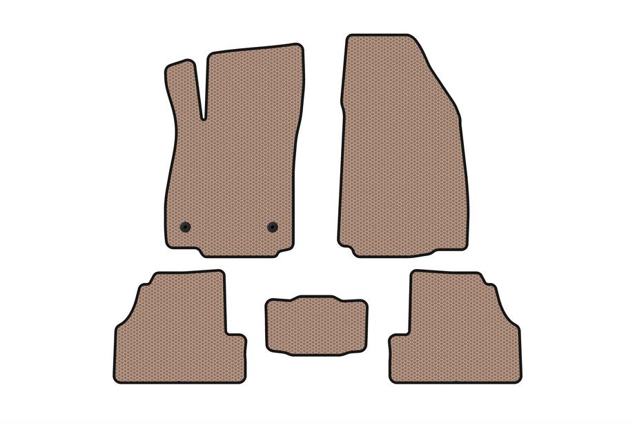 Chevrolet Trax 2012–2023 Gummimattor Carsuit (2012-2019, beige) Image