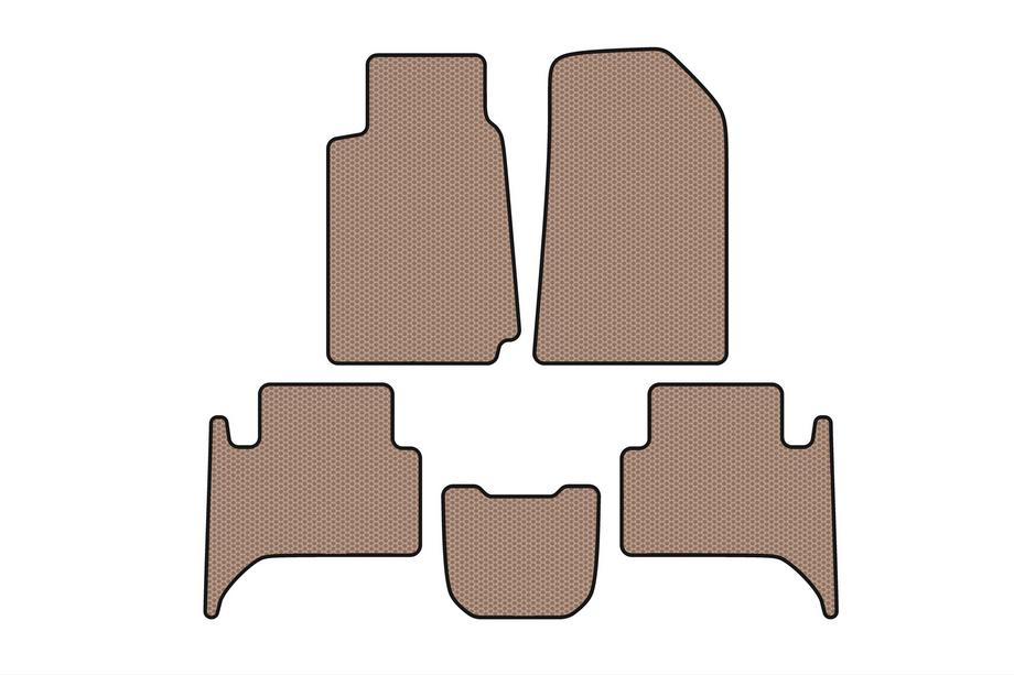 Chevrolet Trailblazer 2012–2019 Gummimattor Carsuit (2 rader, beige) Image