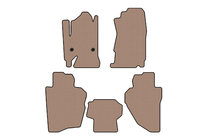 Chevrolet Silverado 2013–2019 Gummimattor Carsuit (Beige) foto 1