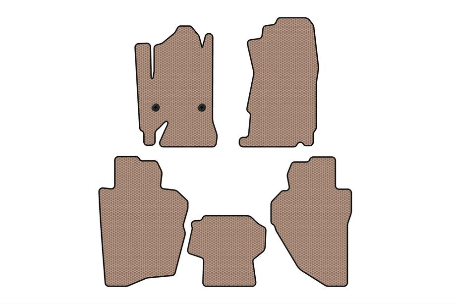 Chevrolet Silverado 2013–2019 Gummimattor Carsuit (Beige) Image