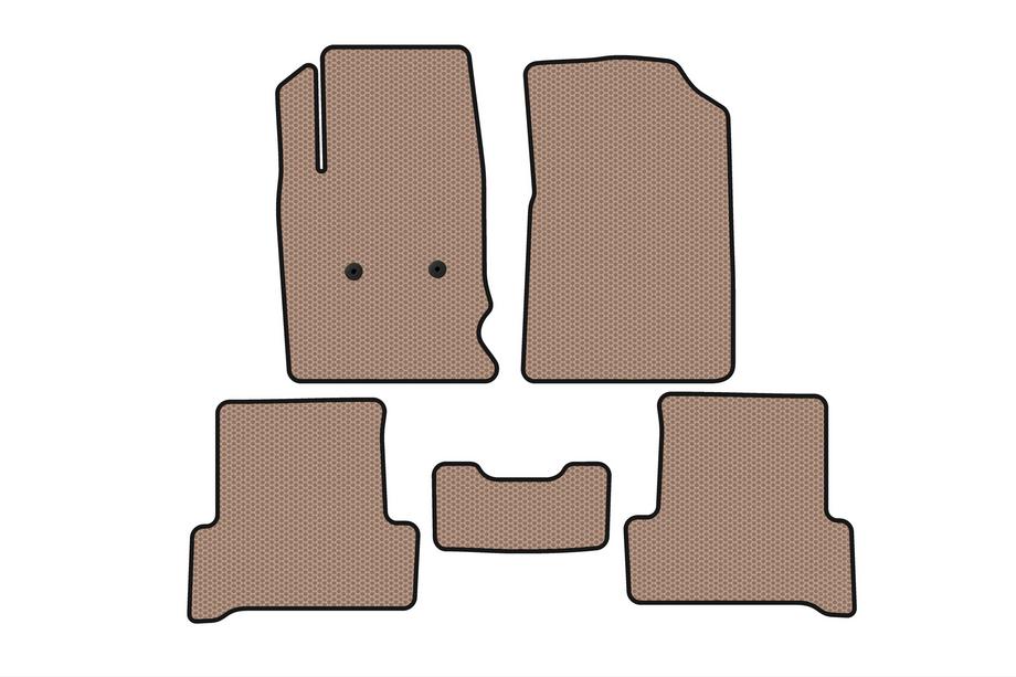 Chevrolet Colorado 2012–2022 Gummimattor Carsuit (Beige) Image