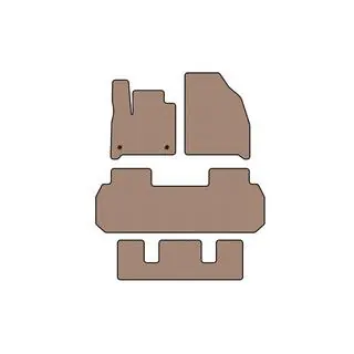 Carsuit gummimattor till kupén (3 rader, beige)