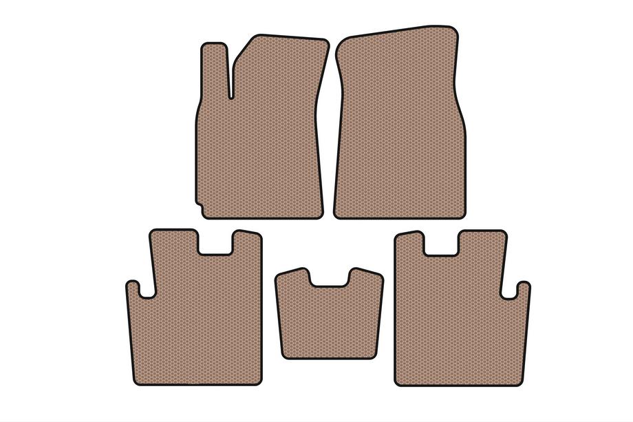 Chery Tiggo 1 2005–2016 Carsuit gummimattor för kupén (2009-2013, beige) Image