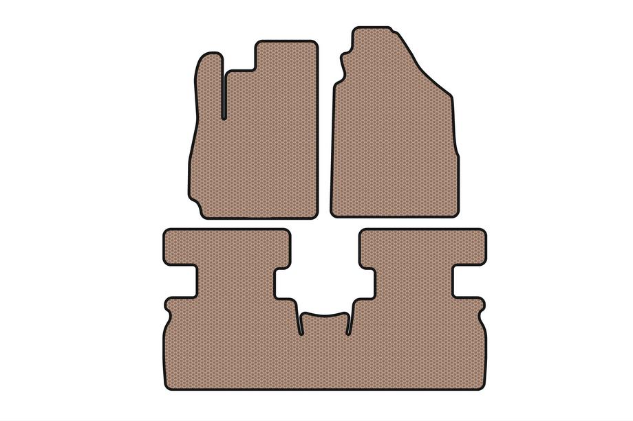 Jetour X70 2018– Gummimattor Carsuit (2 rader, beige) Image