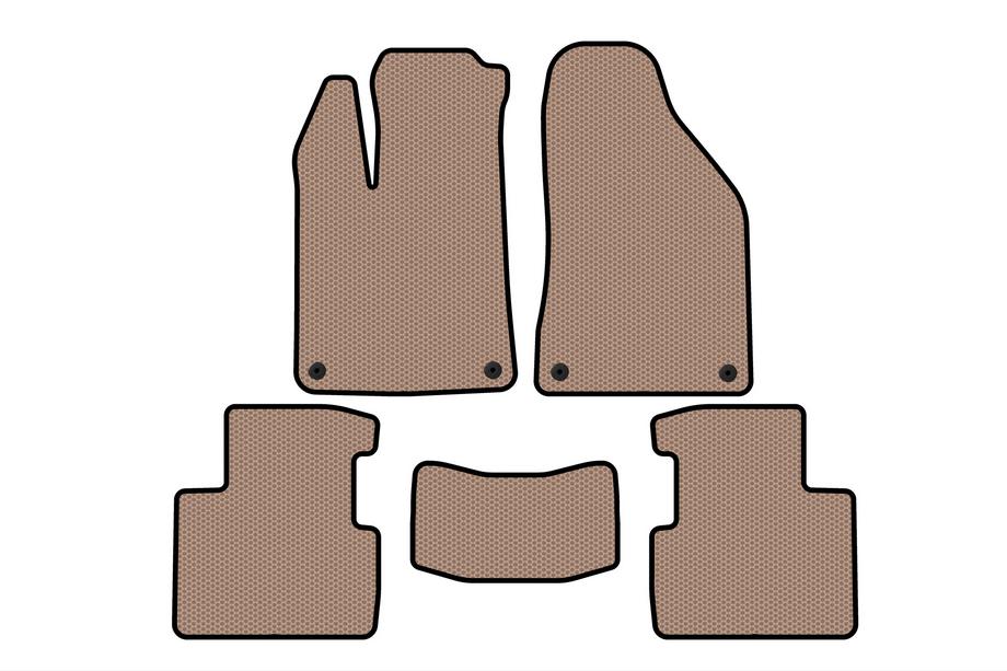 Chrysler 200 II 2014–2017 Gummimattor Carsuit (SD, beige) Image