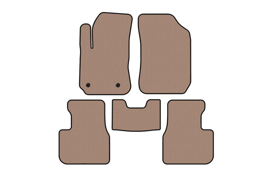 Citroen Cactus 2014–2020 Gummimattor Carsuit (Beige) Image