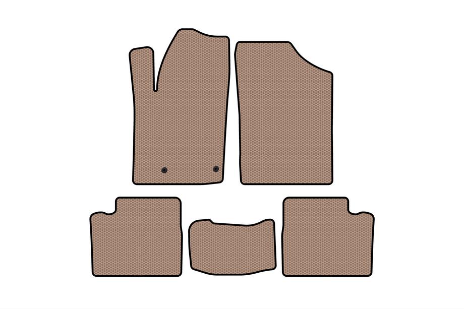 Citroen Berlingo 1996–2008 Gummimattor Carsuit (Beige) Image