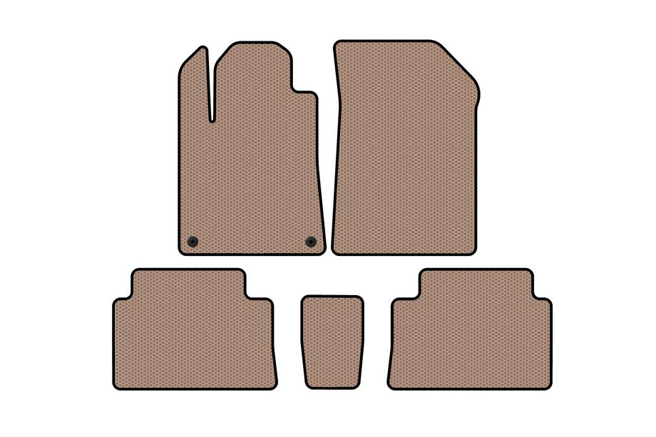 Citroen C-5 2001–2008 Gummimattor Carsuit (Beige) Image