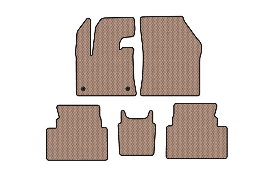 Citroen C5 Aircross 2017–2025 Gummimattor Carsuit (golvmonterad gaspedal, beige) Image