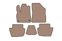 Citroen DS-5 2011–2015 Gummimattor Carsuit (HB, Hybrid/automat, beige) foto 1