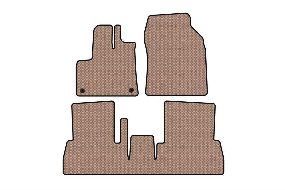 Citroen Berlingo/Multispace 2018– Gummimattor Carsuit (manuell växellåda, beige) Image