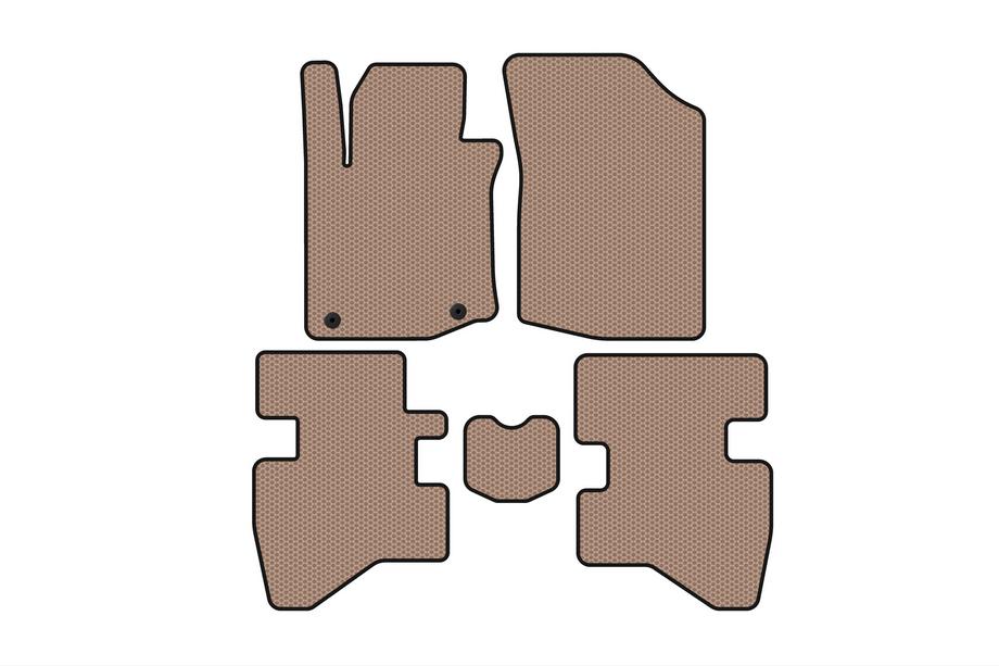 Citroen C-1 2014–2021 Gummimattor Carsuit (HB, beige) Image
