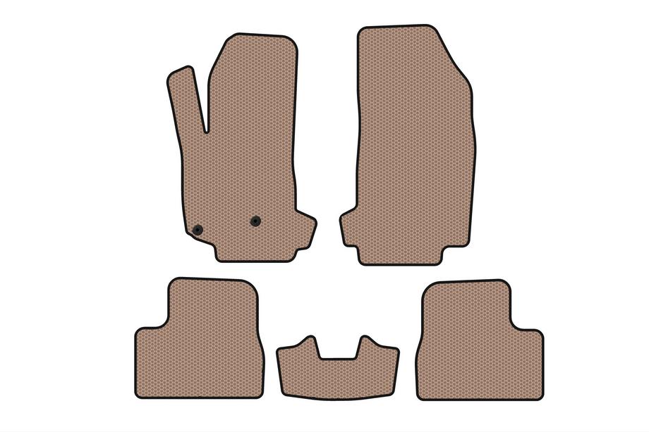 Citroen DS-3 2009–2016 Gummimattor för kupén Carsuit V-2 (Beige) Image