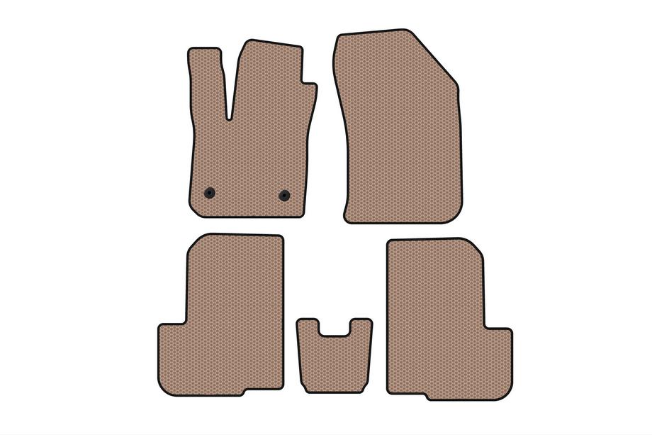 Dacia Lodgy 2012–2022 Gummimattor Carsuit (2 rader, 7-sits, beige) Image