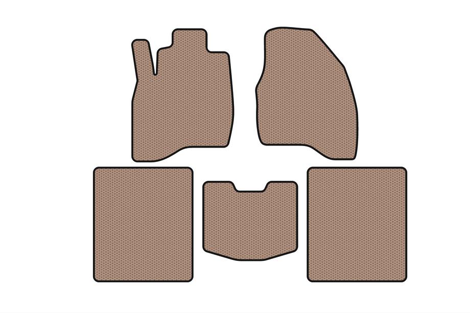 Ford Explorer 2011–2019 Gummimattor Carsuit (2015-2019, 5-sitsig, beige) Image