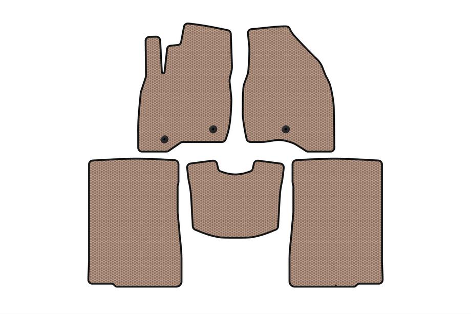 Ford Explorer 2011–2019 Gummimattor Carsuit (2015-2017, 2 rader, 7-sits, beige) Foto 1